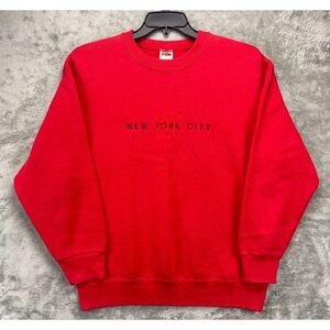 Fruit Of The Loom Men's Sweatshirt New York City Size‎ Large Red